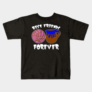 Concha Y Coffee Best Friends Forever Kids T-Shirt